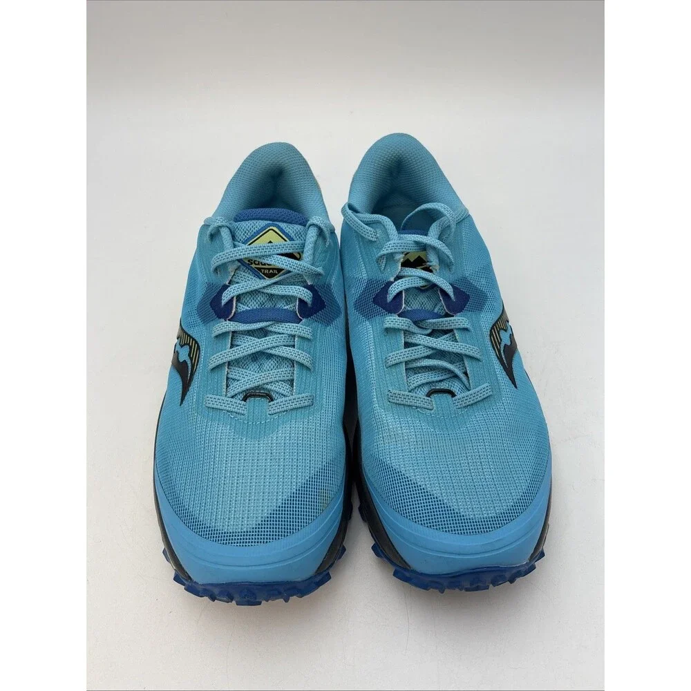 Saucony Peregrine 11 Womens Size 10 Waterproof Trail Running Shoes Royal/lime